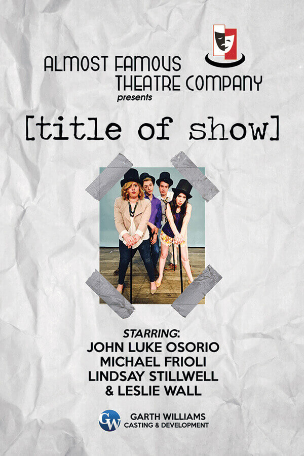 Title of Show promotional card